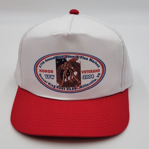 Vintage 37th Annual Gun Show & Flea Market Hillsville Virginia VFW Snapback Hat - Picture 2 of 9